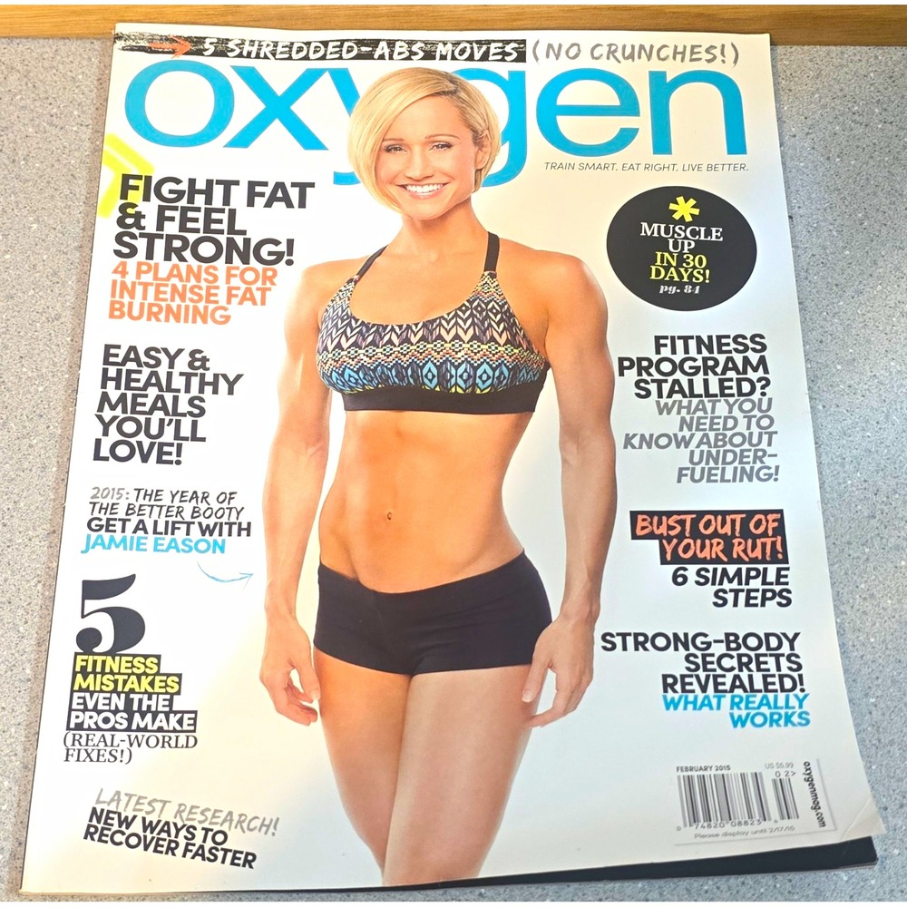 Oxygen Magazine Feb 2015 Fitness Jamie Eason Middleton